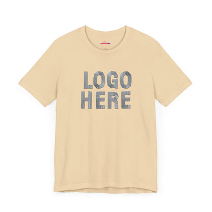 Logo Here (Duct Tape) funny T-Shirt for DIY Dad, Unisex Tee, DIY Dad Shirt, DIYer Shirt
