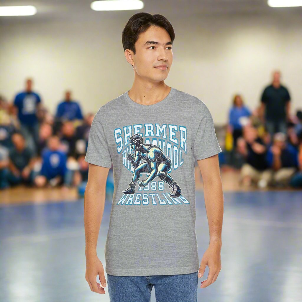 SHERMER High School Wrestling 1985 T-Shirt