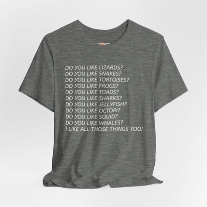 Do you like Lizards... Inspired by Tanner from Love on the Spectrum Fun T-Shirt, Fan Tee
