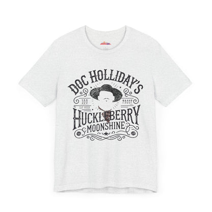 Doc Holliday's Huckleberry Moonshine T-Shirt - Unique Find