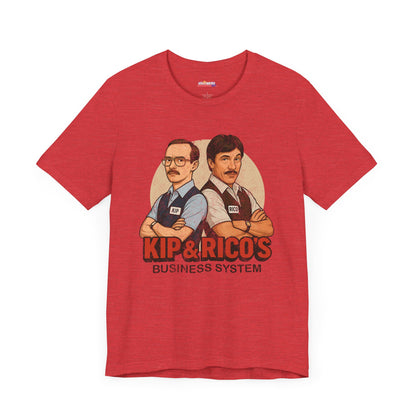 Napoleon Dynamite Kip & Rico's Business System Unisex T-Shirt, Movie Graphic Tee, Funny Cotton Shirt, Gift for Fans, Pop Culture Clothing