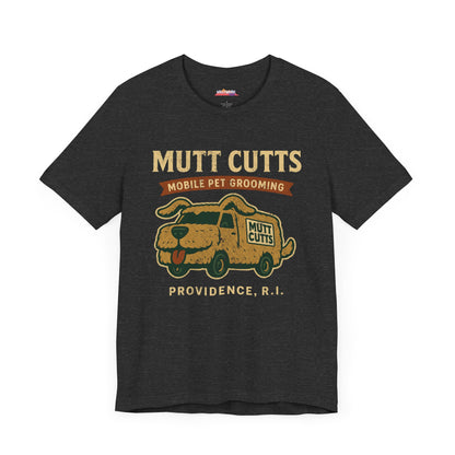 MUTT CUTTS Mobile Pet Groom T-Shirt, Dog Lover Tee, Animal Groomer Shirt, Funny Graphic Tee, Pet Salon Top, Dog Grooming Apparel