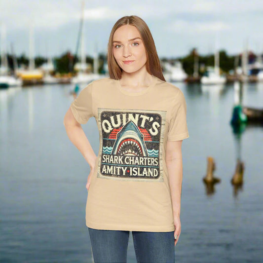 QUINT'S Shark Charters Tee V2 - Catch the Adventure