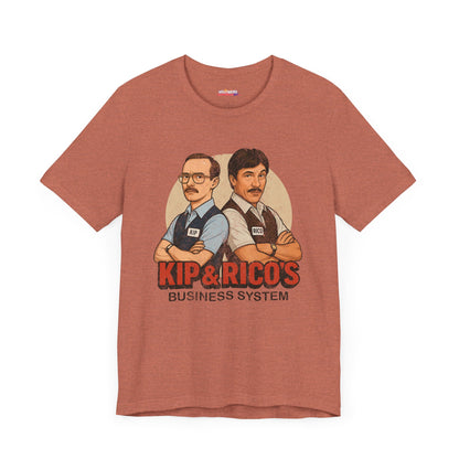Napoleon Dynamite Kip & Rico's Business System Unisex T-Shirt, Movie Graphic Tee, Funny Cotton Shirt, Gift for Fans, Pop Culture Clothing
