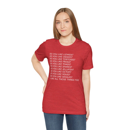 Do you like Lizards... Inspired by Tanner from Love on the Spectrum Fun T-Shirt, Fan Tee