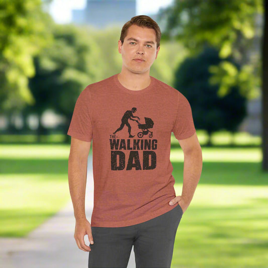 The Walking Dad Horror Movie Lover Tee, Unisex Jersey Shirt, Father's Day T-shirt Gift, Scary Film Fan Top
