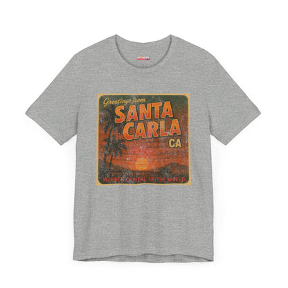 Santa Carla CA Lost Boys Inspired Unisex Tee, Vampire Movie Fan Shirt, Retro 80s Halloween Costume, Horror Movie Lover Gift, Alternative