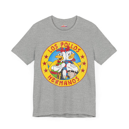 Los Pollos Hermanos Unisex T-Shirt - Breaking Bad Inspired Graphic Tee, Cool TV Show Merch, Classic Cotton Shirt, Trendy Pop Culture